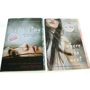 2: If I Stay Books-Gayle Forman-"Where She Went" & "If I Stay"  paperback GUC